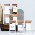 The Ultimate Bamboo & Glass Pantry Set