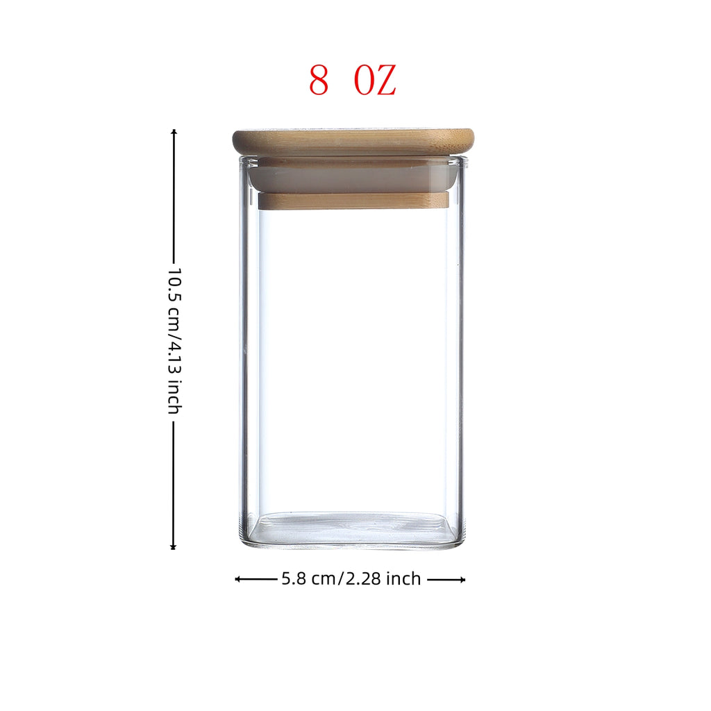 The Ultimate Bamboo & Glass Pantry Set