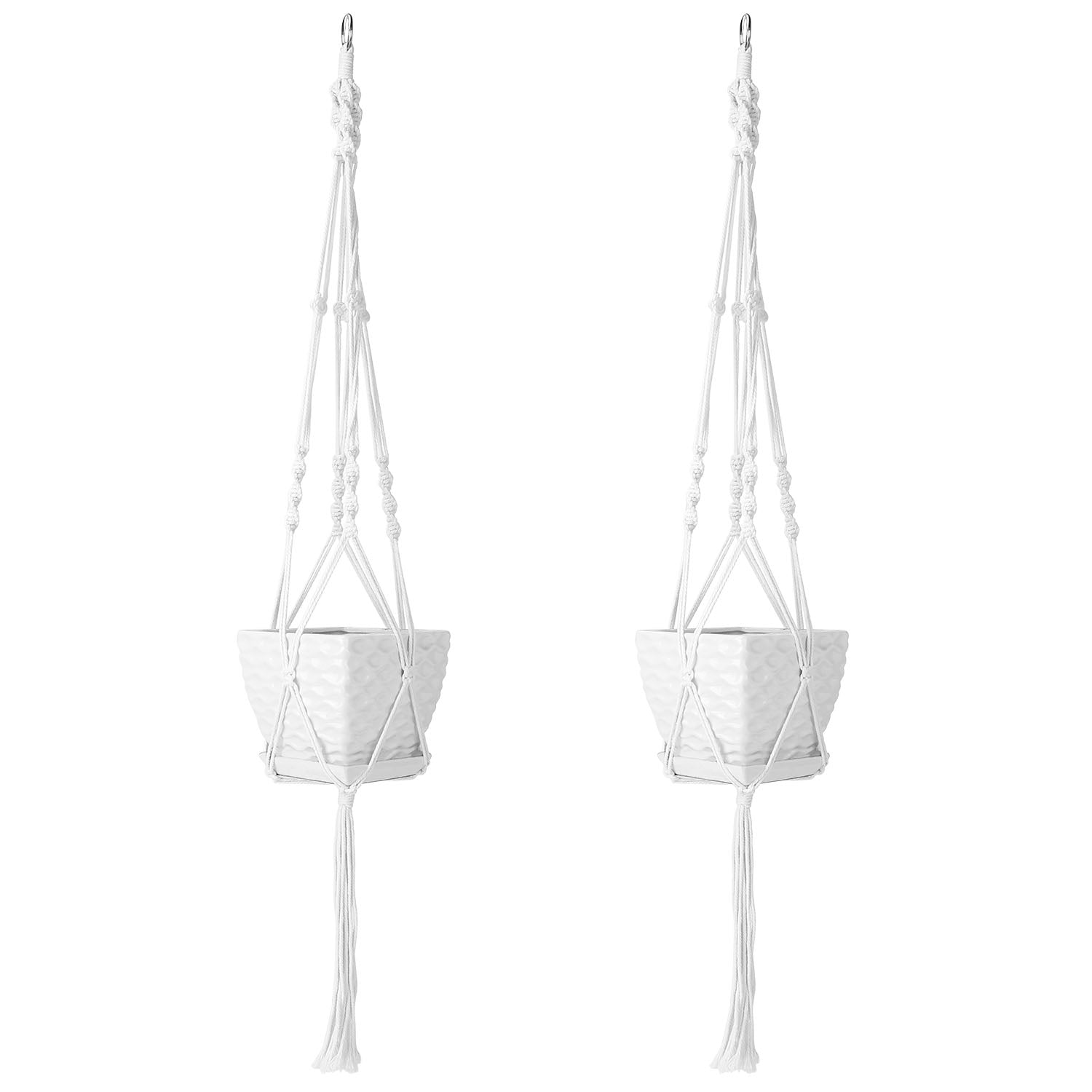 Artisan Woven Macramé Plant Hanger (Set of 2)