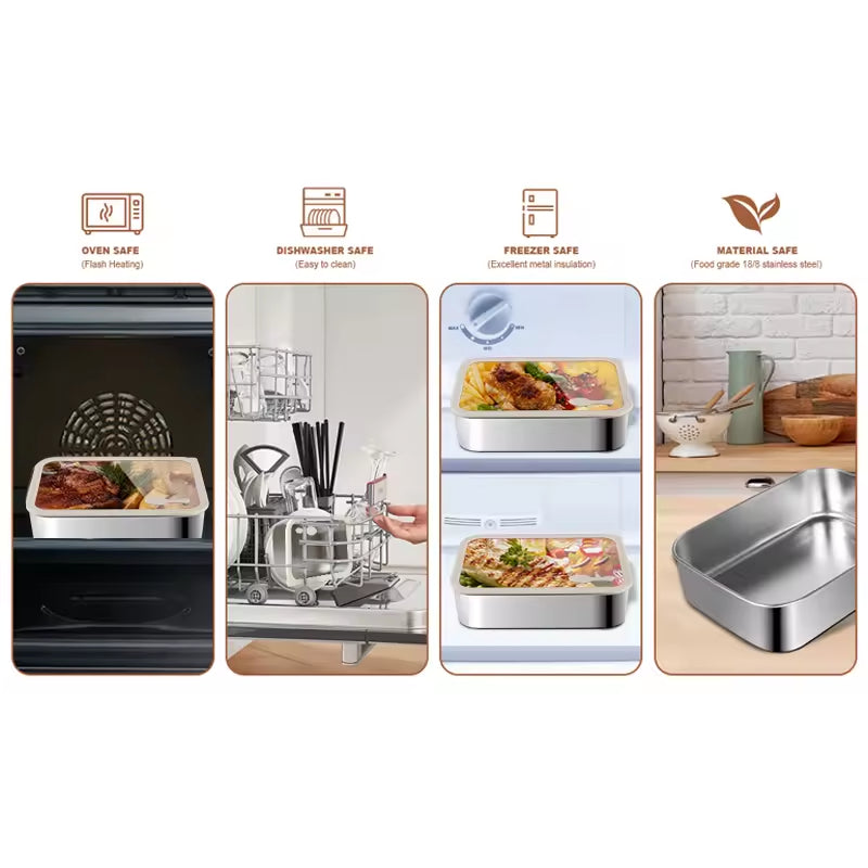 Minimalist Stainless Steel Pantry Container Set