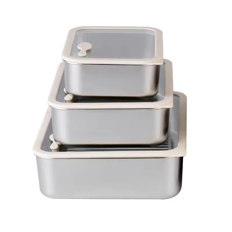 Minimalist Stainless Steel Pantry Container Set