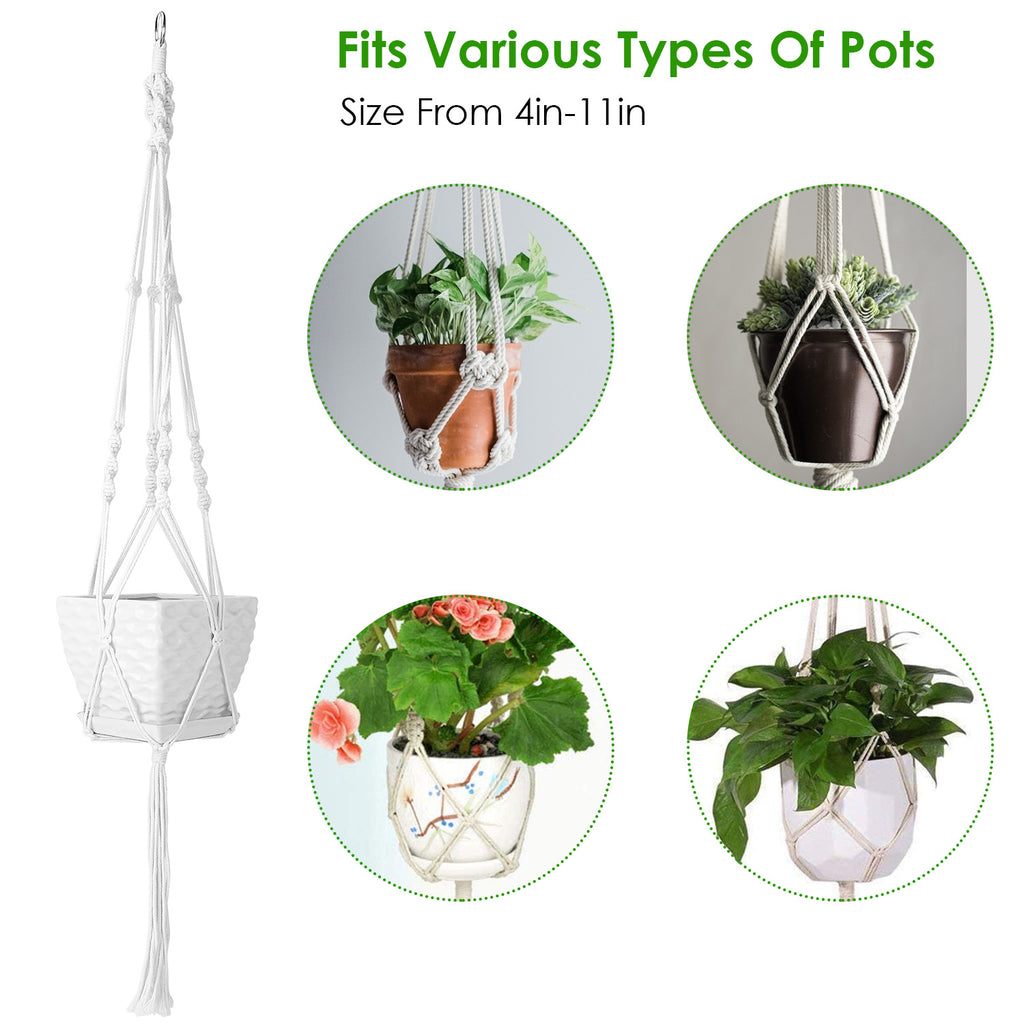 Artisan Woven Macramé Plant Hanger (Set of 2)