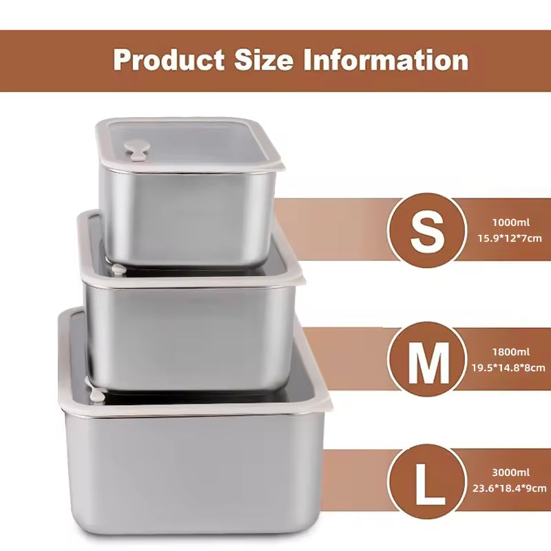 Minimalist Stainless Steel Pantry Container Set