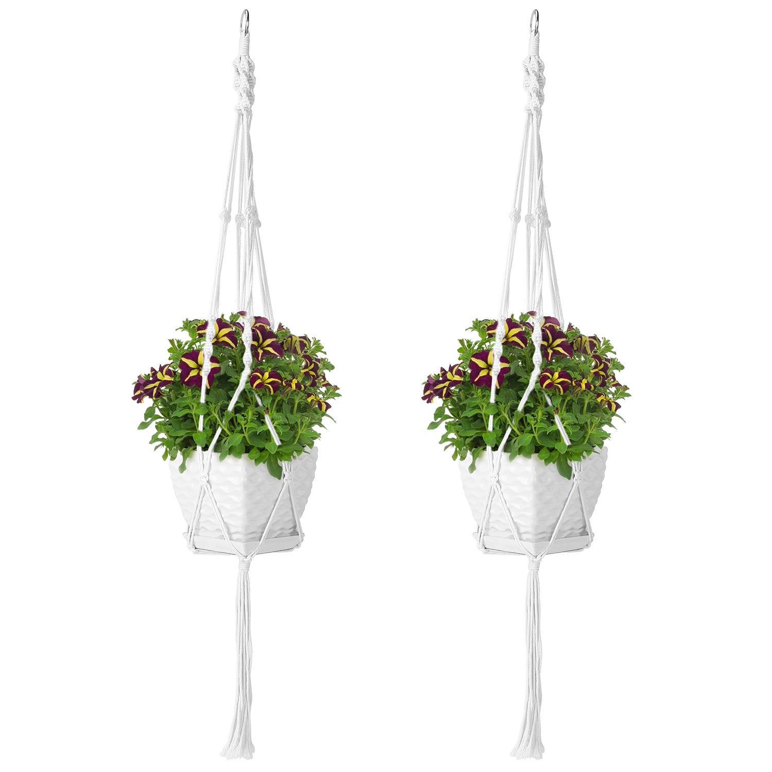 Artisan Woven Macramé Plant Hanger (Set of 2)
