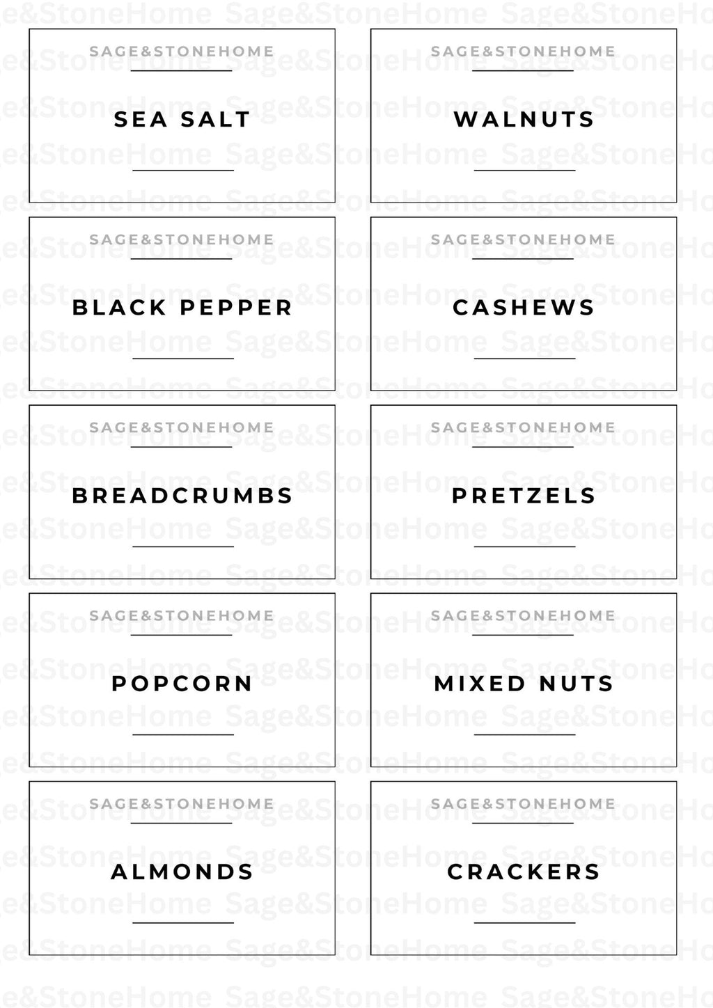 The Signature Pantry Label Collection | 40 Essential Labels
