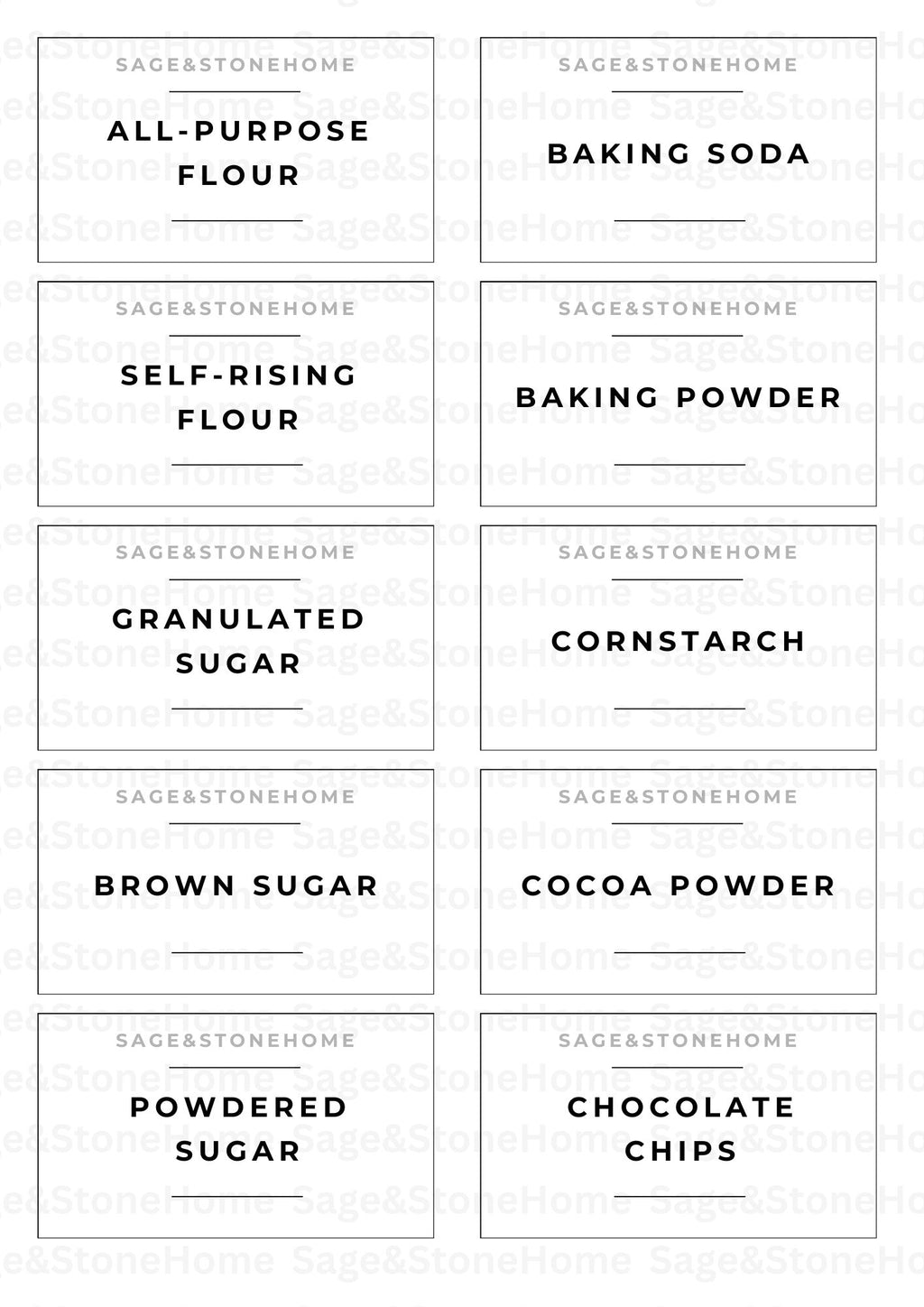 The Signature Pantry Label Collection | 40 Essential Labels
