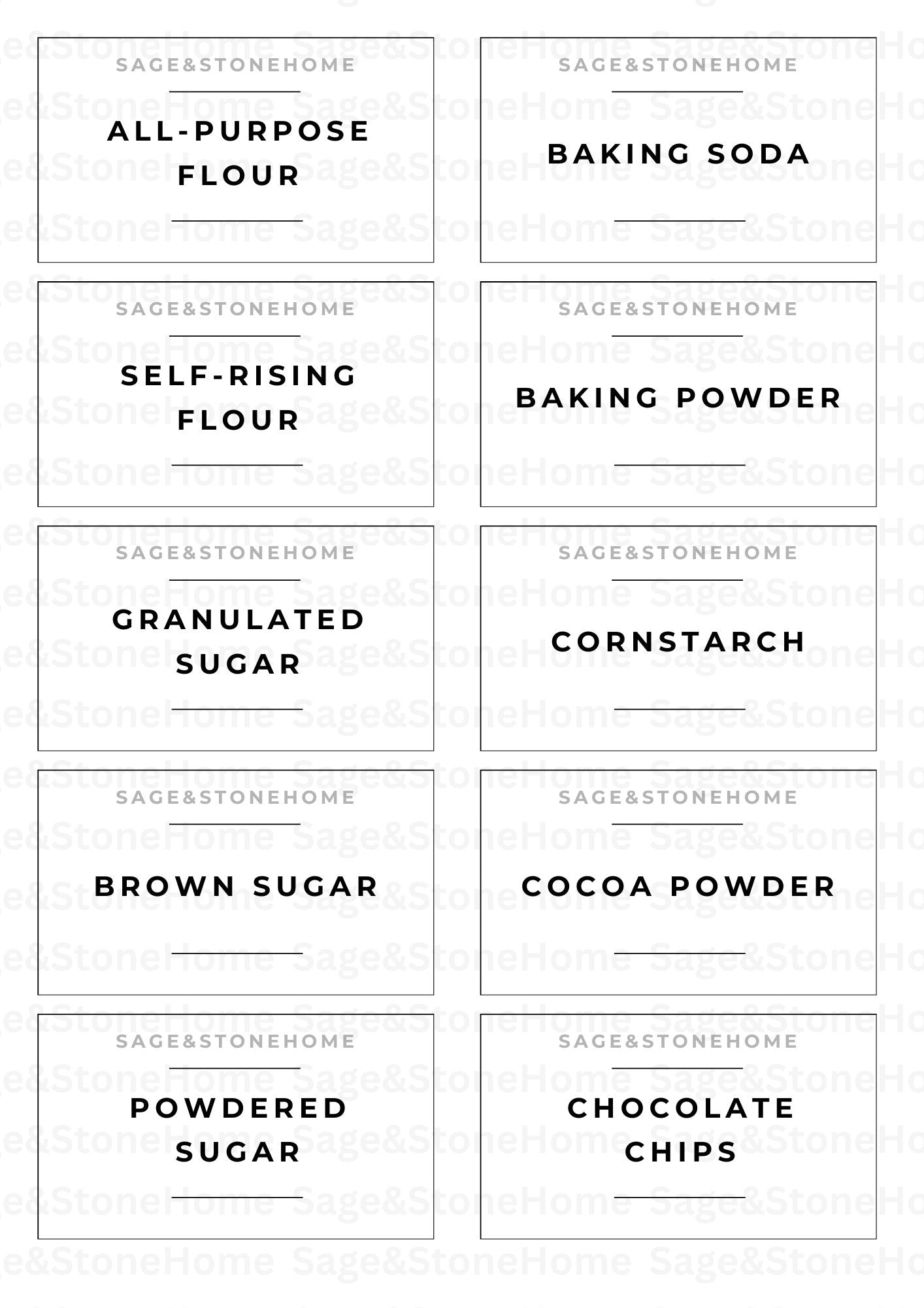 The Signature Pantry Label Collection | 40 Essential Labels